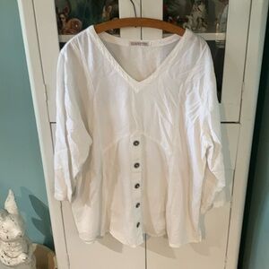 Silhouettes sz 1X top euc lightweight